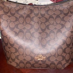 Brown Coach Medium Size Tote Bag